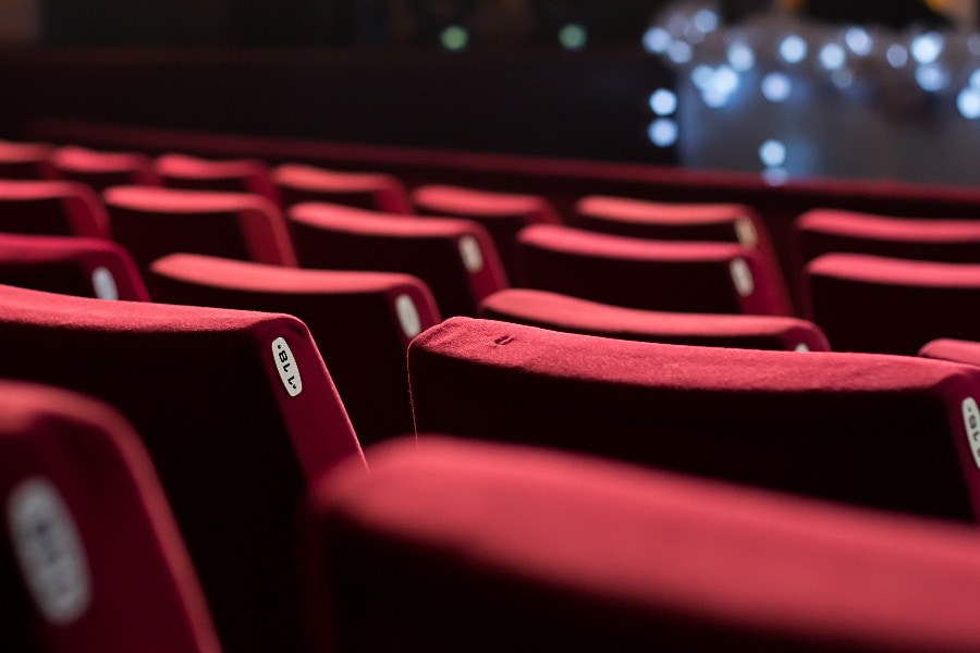 Empty Theater Chairs